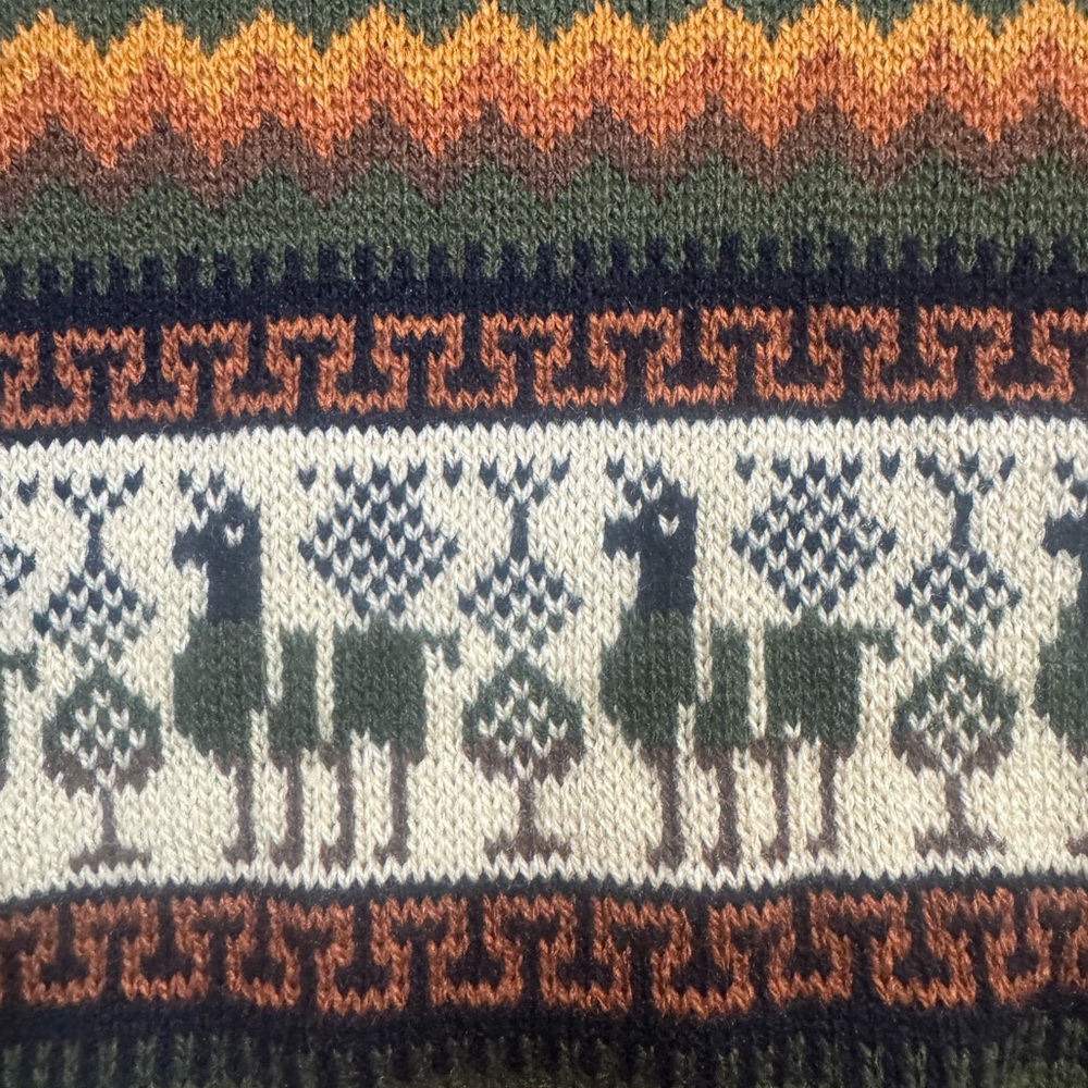 Pinch Multicolor Patterned Crewneck Sweater alpaca wool - Picture 4 of 4
